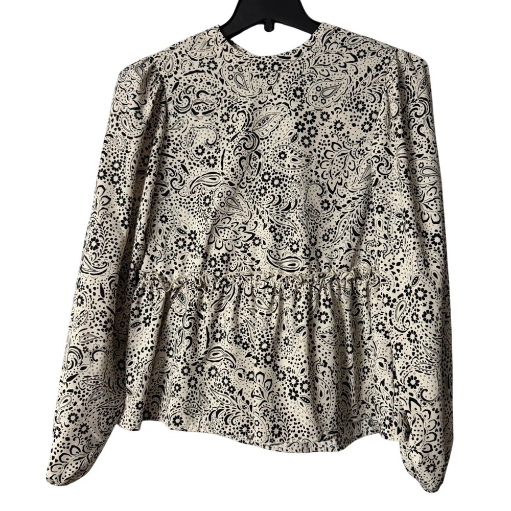 NWT Sanctuary Womens Long Sleeve Recycled Polyester Loveless Top Shirt Medium